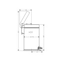 Dustbin Hansgrohe AddStoris 41775670, black matt