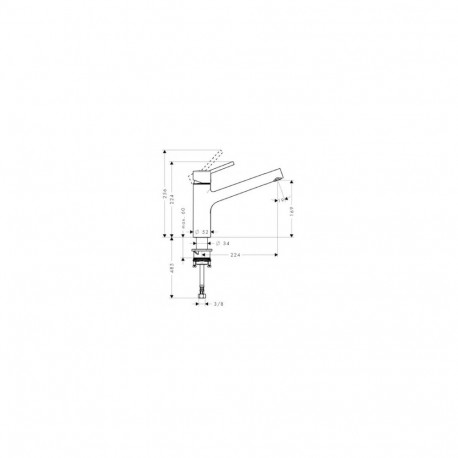Faucet Hansgrohe Talis S, 32851000