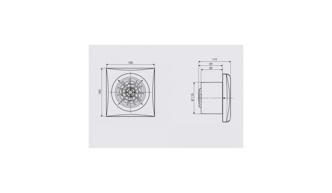 Bathroom fan Soler ampPalau SILENT-200 CZ, 5210424700