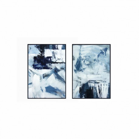 Maal DKD Home Decor Abstraktne (2 Ühikut) (45 x 2 x 60 cm)
