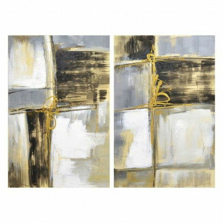 Maal DKD Home Decor S3018258 Abstraktne (60 x 3 x 90 cm) (2 Ühikut)