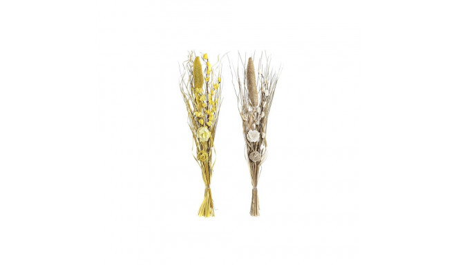 Bunch DKD Home Decor Natural Golden White Yellow Dried flower (30 x 30 x 100 cm) (2 Units)