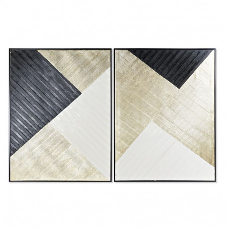 Kangas DKD Home Decor Kaasaegne Geomeetriline (93 x 3,5 x 123 cm) (2 Ühikut)