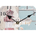 Seinakell DKD Home Decor Mitmevärviline Esilatern Puit MDF Vahemere (2 Ühikut) (20 x 3 x 20 cm)