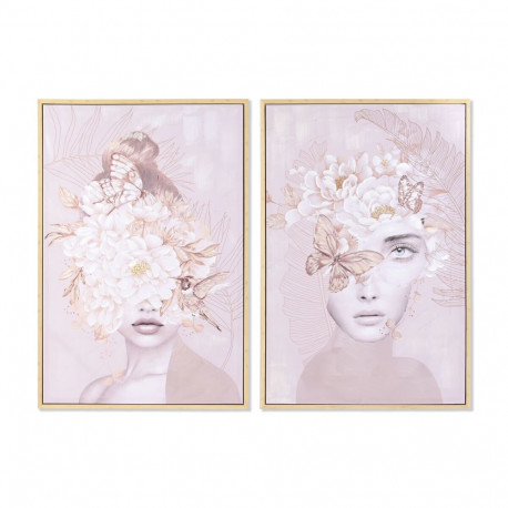 Maal DKD Home Decor Kwiaty Kaasaegne (80 x 4 x 120 cm) (2 Ühikut)