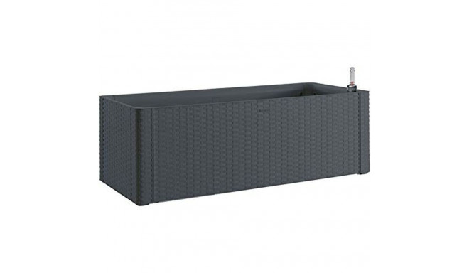 Self-watering planter Stefanplast Natural Delux Rectangular Anthracite 100 x 43 x 33 cm