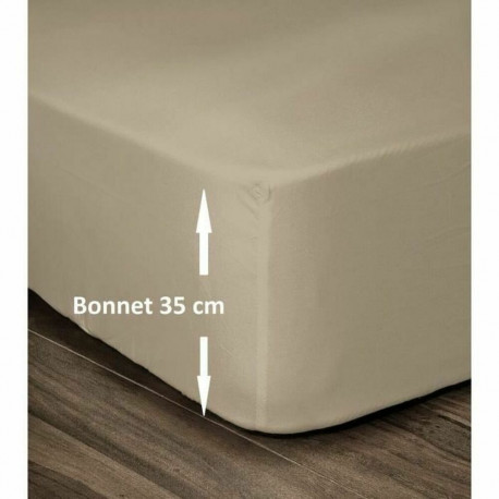Fitted sheet Lovely Home Beige Double bed 140 x 190 cm