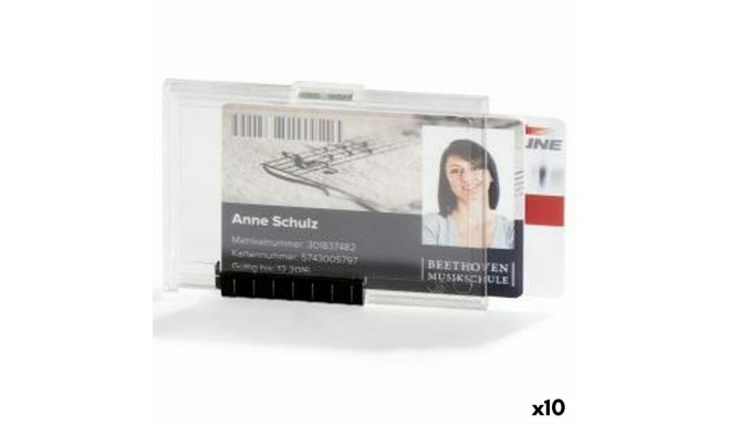 ID kaardi hoidik Durable Duo Läbipaistev Plastmass 5,4 x 8,7 cm (10 Ühikut)