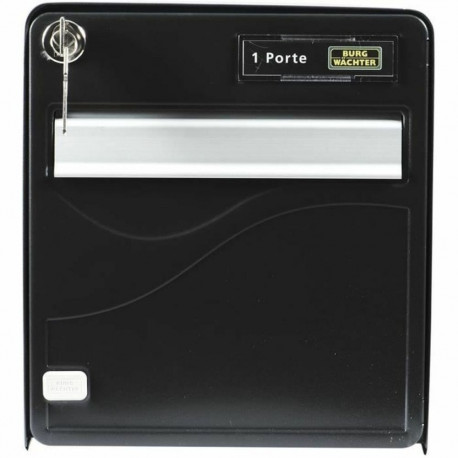 Kirjakast Burg-Wachter 36,5 x 28 x 31 cm Must Plastmass