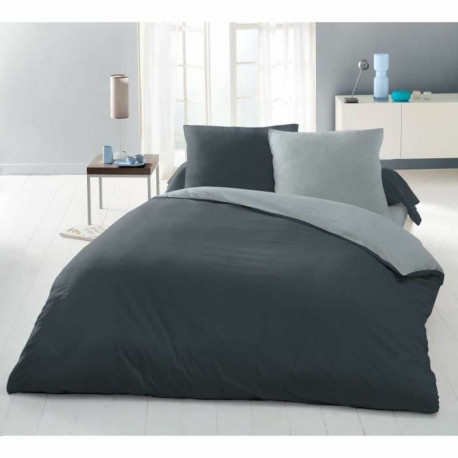 Duvet cover set Lovely Home Grey Bicoloured 220 x 240 cm