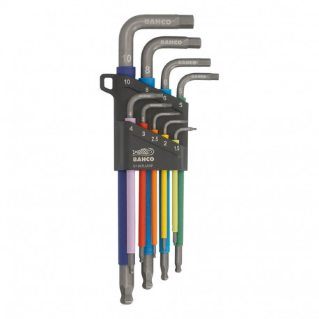 Allen Key Set Bahco 1,5 mm - 10 mm 9 Pieces