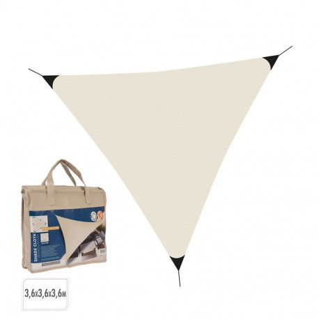 Awning Lifetime Cream Triangular 3,6 x 3,6 x 3,6 m