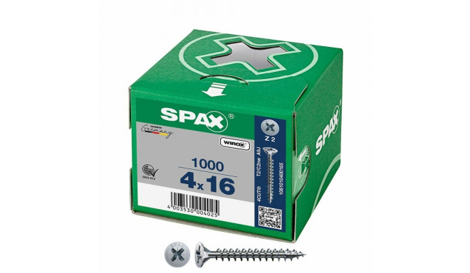 Kruvide karp SPAX Wirox Z2 Lame pea 4,0 x 16 mm 1000 Unidades