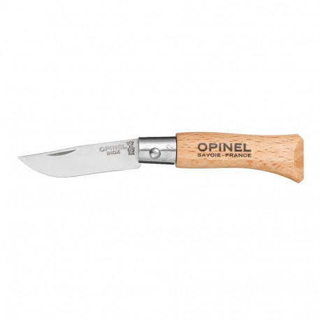 Pocketknife Opinel Nº2 Stainless steel beech wood 3,5 cm