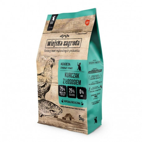 Sööt WIEJSKA ZAGRODA Kitten Chicken with salmon Kana 5 kg