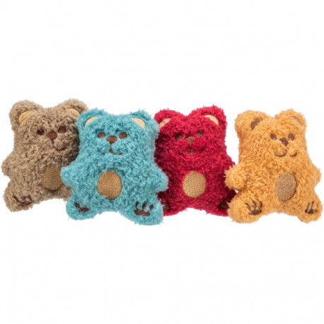 Bear, plush, catnip, 8 cm, random color