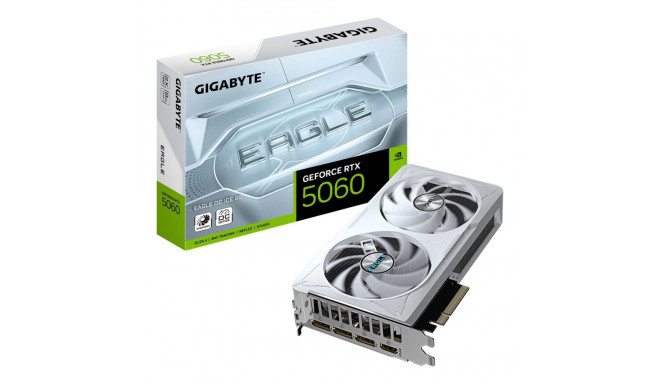 GIGABYTE GeForce RTX 5060 EAGLE OC ICE 8G graafikakaart – 8GB GDDR7