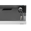 Wall-mounted network cabinet 19" 4U, SOHO 241 x 540 x 400 mm, door glass, grey, unfolded, 60kg