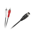 Kabel DIN-2 x RCA 1,2 m kaabel