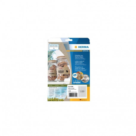 HERMA 10750 self-adhesive label Rectangle Permanent Brown 3780 pc(s)