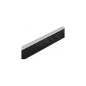 DeLOCK Brush strip 40 mm with aluminium profile straight - length 1 m