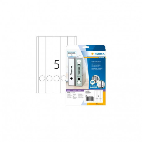 HERMA File labels A4 38x297 mm white paper matt opaque 125 pcs.