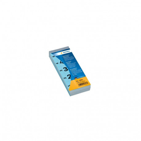 HERMA Number blocks self-adhesive blue 28x56 mm 1-500