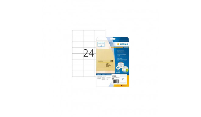 HERMA Labels transparent matt A4 70x37 mm film 600 pcs.