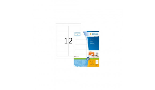 HERMA Labels Premium A4 97x42.3 mm white paper matt 2400 pcs.