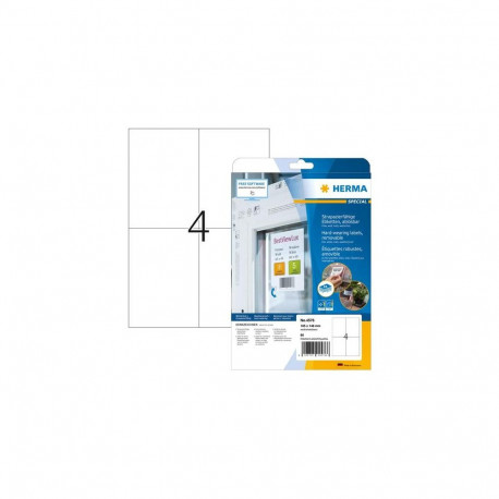 HERMA 4576 self-adhesive label Removable White 80 pc(s)