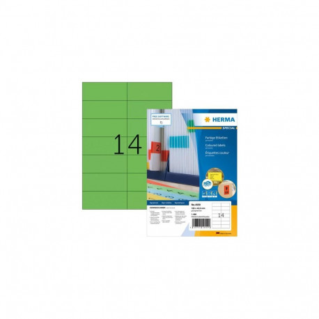 HERMA 4559 self-adhesive label Rectangle Green 1400 pc(s)