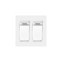 Brabantia Tasty+ Rectangular Canister 0.15 L Light grey, Transparent 2 pc(s)