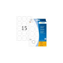 HERMA Seal labels perforated Ø 32 mm round transparent extra strong adhesion film matt 240 pcs.