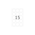 HERMA Seal labels Ø 32 mm round transparent extra strong adhesion film matt 240 pcs.