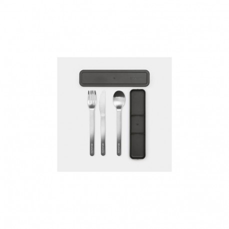 Brabantia Make & Take flatware set 3 pc(s) Grey, Stainless steel