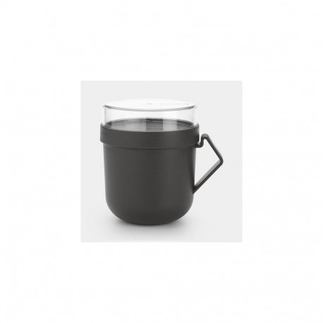 Brabantia Make &amp; Take Round Mug 0.6 L Grey, Transparent 1 pc(s)