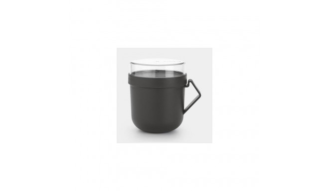 Brabantia Make &amp; Take Round Mug 0.6 L Grey, Transparent 1 pc(s)