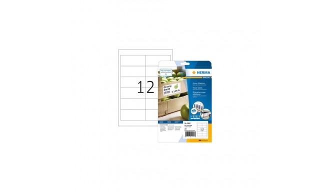 HERMA Labels A4 97x42.3 mm white extra strong adhesion paper matt 300 pcs.