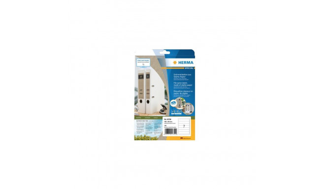 HERMA 10759 self-adhesive label Rectangle Permanent Brown 140 pc(s)