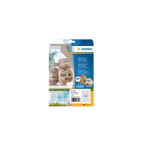 HERMA 10751 self-adhesive label Rectangle Permanent Brown 16000 pc(s)