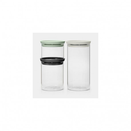 Brabantia 100550 kitchen storage container Universal containers set Glass, Plastic