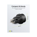 goobay Travel adapter Europe to USA/Japan, black