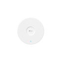 Omada BE3600 Ceiling Mount Dual-Band Wi-Fi 7 port: 1×2.5G RJ45 Port SPEED: 688Mbps at 2.4 GHz + 2880