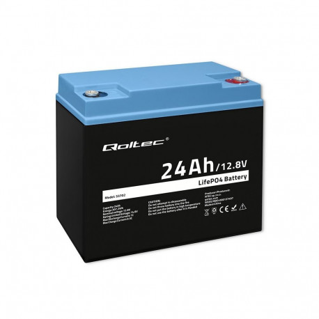 LiFePO4 aku 12.8V, 24Ah, 307.2Wh, BM