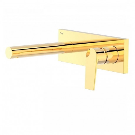 Concealed washbasin mixer TRES PROJECT 211.202.01 OR (golden)
