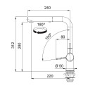 Valamu segisti Franke Active L 115.0653.379 kroom