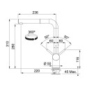 Faucet for washing machine Franke Actice Plus chrome/graphite 115.0373.890