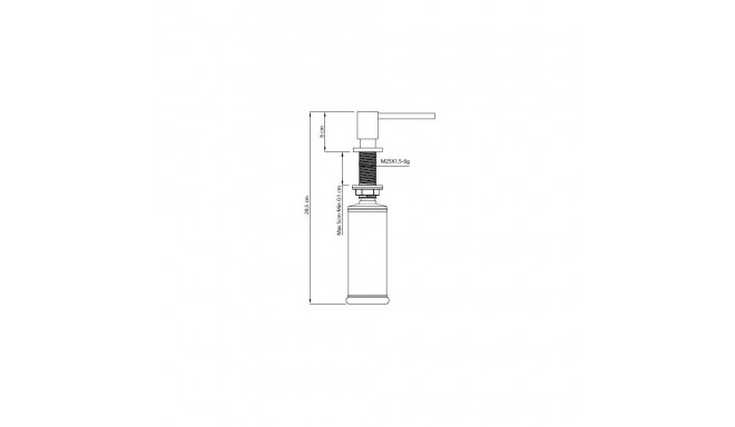 Liquid soap dispenser for washing machine Quadron LILY, F049_PCRC1