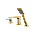 The mixer is installed on the edge of the bath Blue Water Monaco MON-BWW.080, gold color