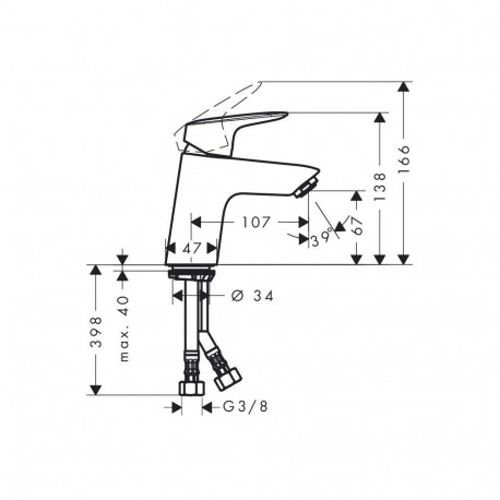 Hansgrohe Logis 70 71077000 valamusegisti